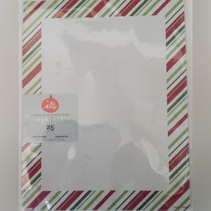 Gartner Computer Print Paper 25 Sheets Christmas Peppermint Border 8.5x11